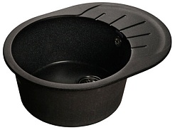 Granfest Мойка кухонная Rondo GF-R580L Черный – фотография-1